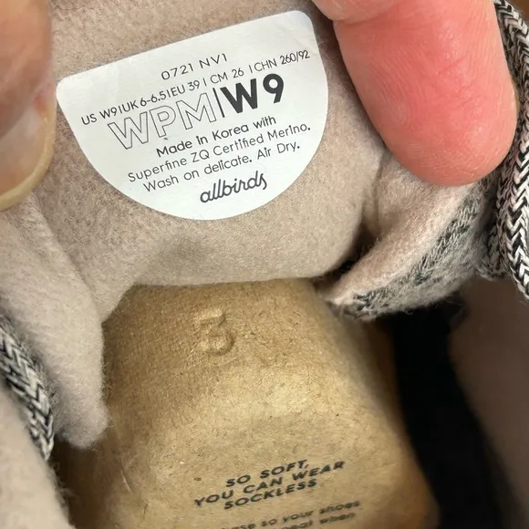 Allbirds Women's Wool Piper Mids WPM Lace Up Sneakers Shoes Atlas 9