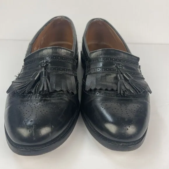 ALLEN EDMONDS Bridgeton Slip On Tassel Loafer Men's Size 11 Black Dress Shoe