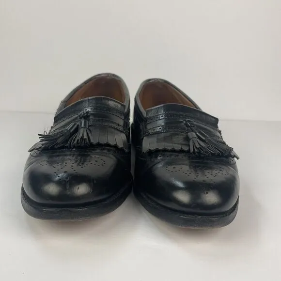 ALLEN EDMONDS Bridgeton Slip On Tassel Loafer Men's Size 11 Black Dress Shoe