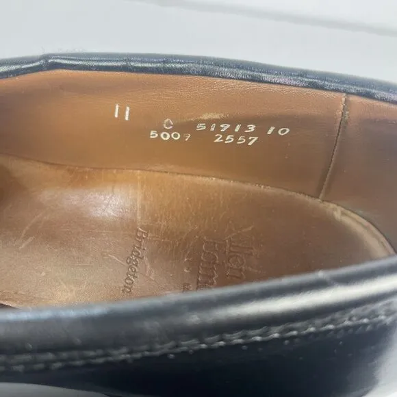 ALLEN EDMONDS Bridgeton Slip On Tassel Loafer Men's Size 11 Black Dress Shoe