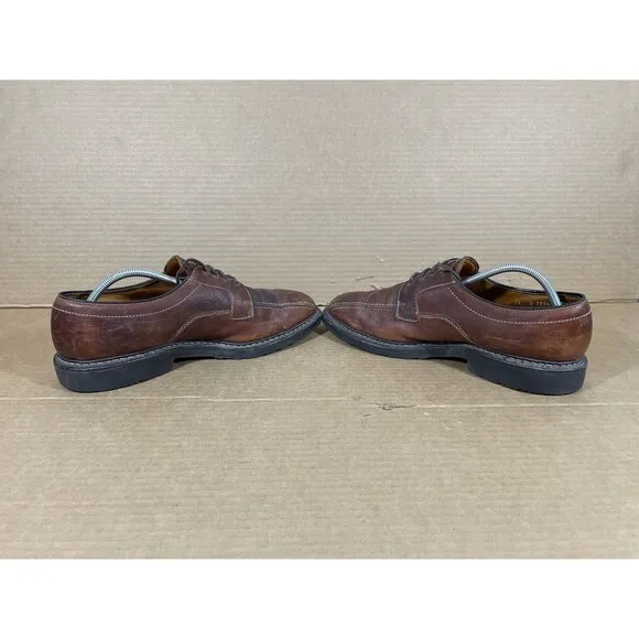 Allen Edmonds Shoes Mens 11 Mapleton Brown Leather Bicycle Bike Toe Oxfords