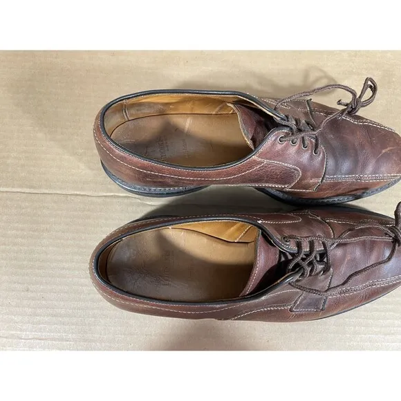 Allen Edmonds Shoes Mens 11 Mapleton Brown Leather Bicycle Bike Toe Oxfords