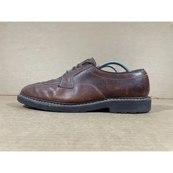 Allen Edmonds Shoes Mens 11 Mapleton Brown Leather Bicycle Bike Toe Oxfords