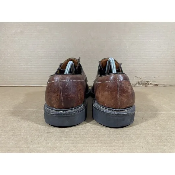 Allen Edmonds Shoes Mens 11 Mapleton Brown Leather Bicycle Bike Toe Oxfords