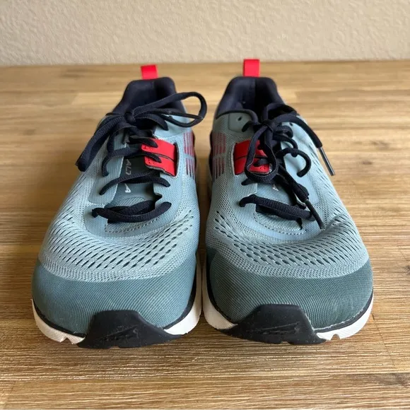ALTRA Mens Provision 5 Running Shoes Size 9 Gray Black Red Sneakers Trail Gym