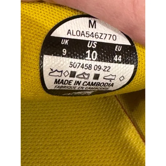 Altra Men’s Superior 5 Trail Running Shoes Yellow Size 10