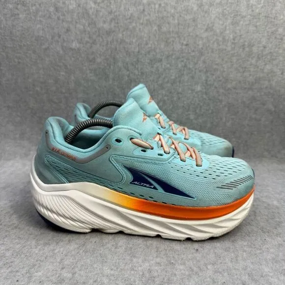 Altra Womens Shoes Size 6 Via Olympus Blue Cushioned Footshape Running Sneakers