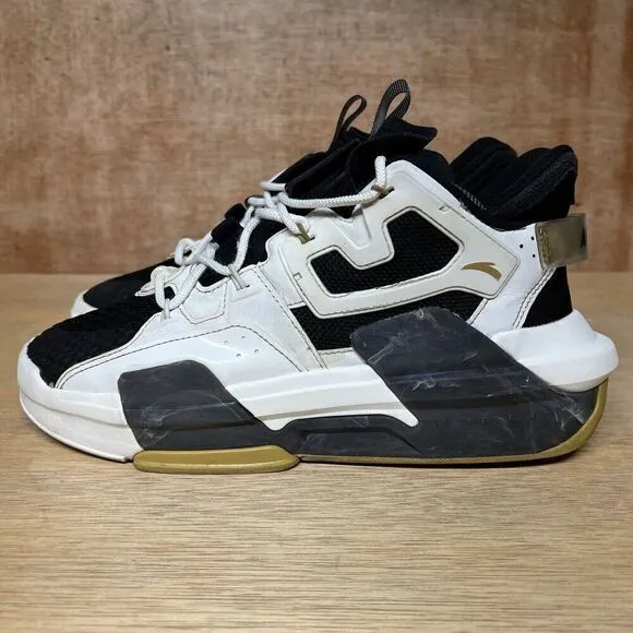 Anta Wang Yibo x Badao 3.0 Men Size 9.5 Shoes White Black Stone Sneakers XO-XB