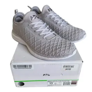 APL Men's Techloom Phantom Size 13 NIB NWT Gray Raindrop Moonscape Running Gym