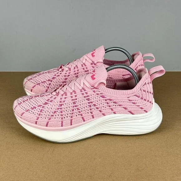 APL Techloom Zipline Athletic Running Shoes Womens 8 Bubblegum Satin Pink