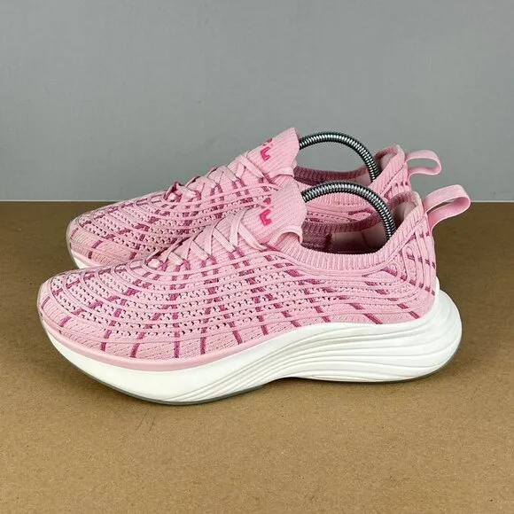 APL Techloom Zipline Athletic Running Shoes Womens 8 Bubblegum Satin Pink