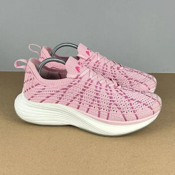 APL Techloom Zipline Athletic Running Shoes Womens 8 Bubblegum Satin Pink