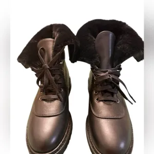 Aquatalia Marly Bootie Black Leather Chukka NWOT Size 7.5 (Runs Small)