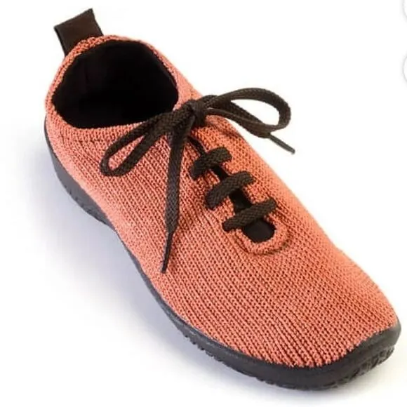 ARCOPEDICO Women’s LS Knit Lace-Up Shoes in the Size 41/9.5-10 US in Brick Color