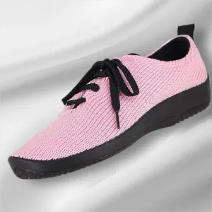 ARCOPEDICO Women’s LS Knit Lace-Up Shoes in the Size 41/9.5-10 US in Pink Color