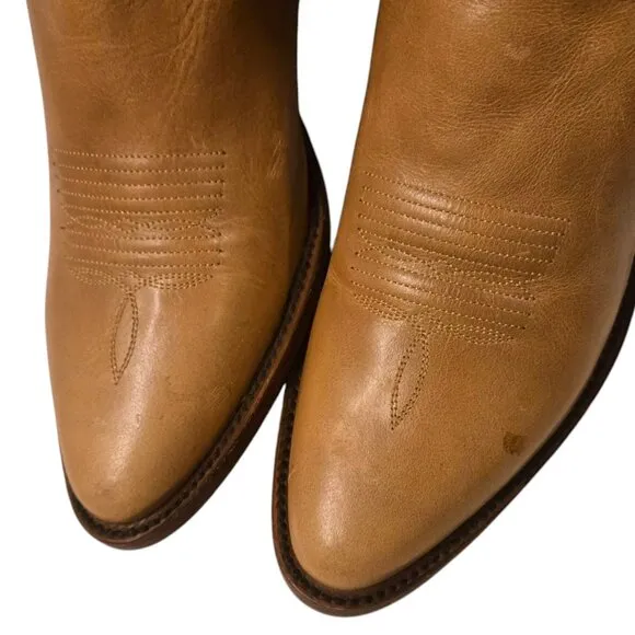 Ariat Womens Cowboy Boots 7 B Pale Blue Tan Western Cowgirl Shoes Ladies