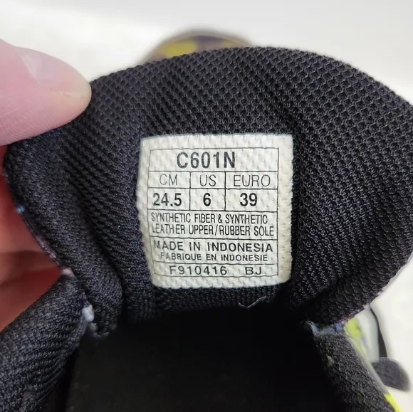 ASICS 33-OGA Leather Lace Up Black Orange Athletic Shoes Unisex Mens 6 Womens 8