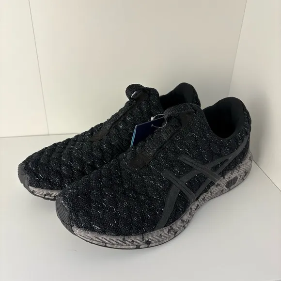 ASICS Black Gray Hypergel Kenzen Men’s Running Shoes