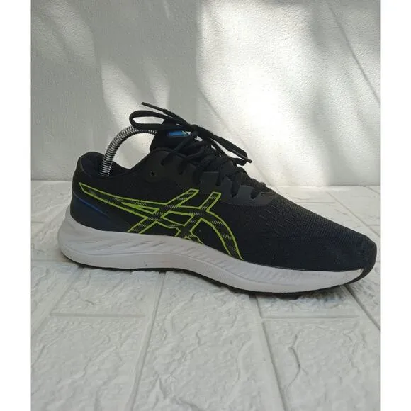 ASICS Gel-Excite 9 Men's Running Shoes Black Hazard Green Athletic Sneakers Sz 8
