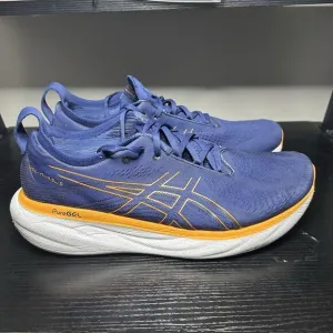 Asics Gel Nimbus 25 Mens Size 12 Blue Orange Running Shoes Sneakers