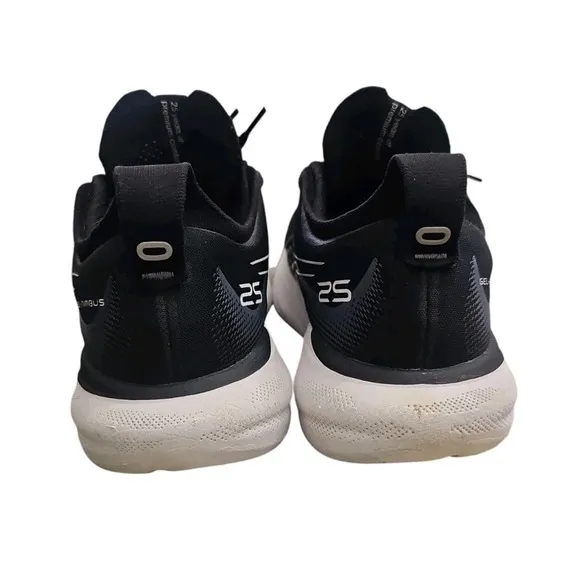 ASICS Gel-Nimbus 25 Shoes Mens Wide 9.5  Black Running Athletic Sneakers