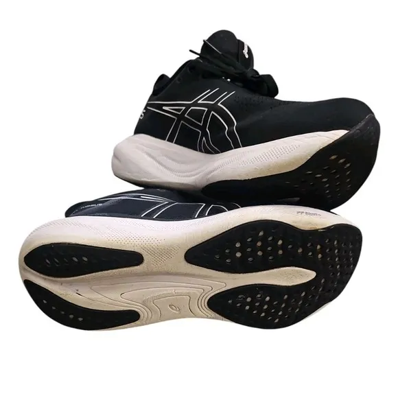 ASICS Gel-Nimbus 25 Shoes Mens Wide 9.5  Black Running Athletic Sneakers