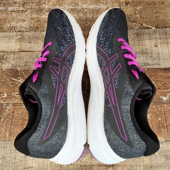 Asics Gel-Pulse 12 Women's Size 11 Black Purple Running Athletic Gym Train Shoes
