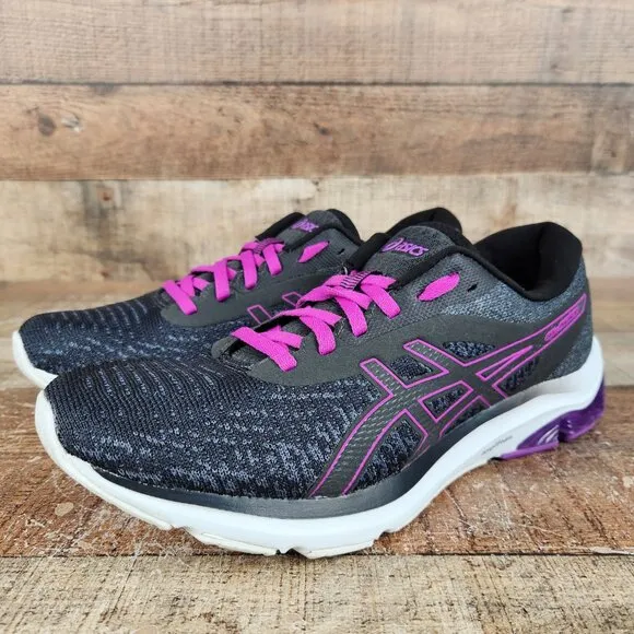 Asics Gel-Pulse 12 Women's Size 11 Black Purple Running Athletic Gym Train Shoes