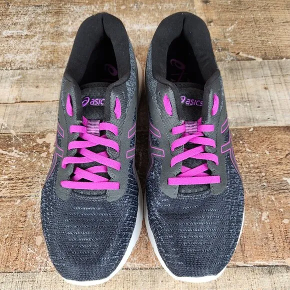 Asics Gel-Pulse 12 Women's Size 11 Black Purple Running Athletic Gym Train Shoes