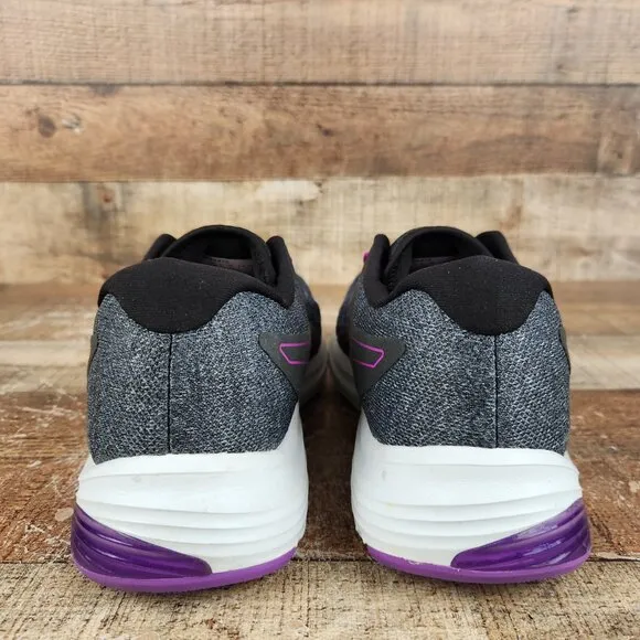 Asics Gel-Pulse 12 Women's Size 11 Black Purple Running Athletic Gym Train Shoes