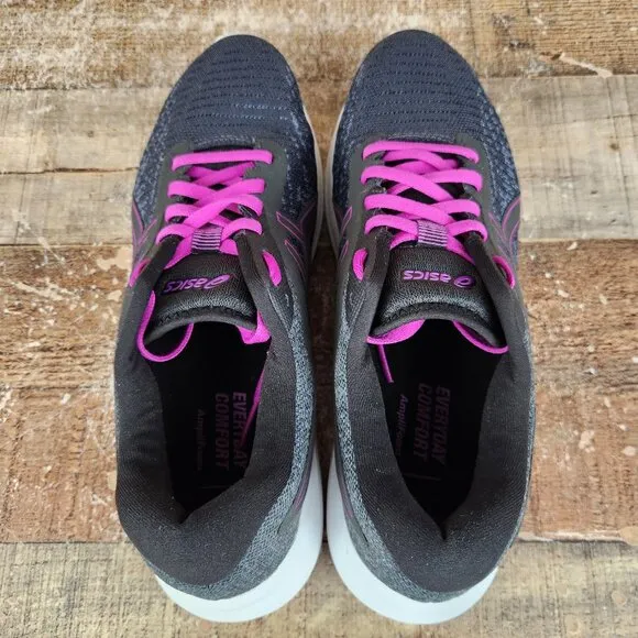 Asics Gel-Pulse 12 Women's Size 11 Black Purple Running Athletic Gym Train Shoes