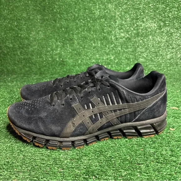 ASICS Gel Quantum 360 Athletic Running Shoes Black Suede Mens Size 12