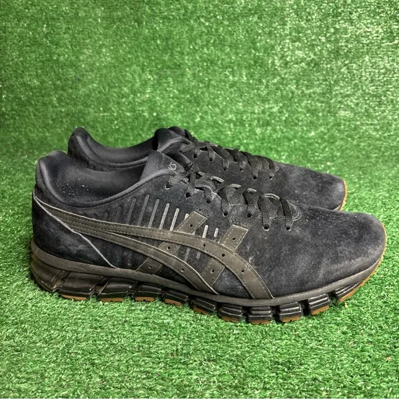 ASICS Gel Quantum 360 Athletic Running Shoes Black Suede Mens Size 12