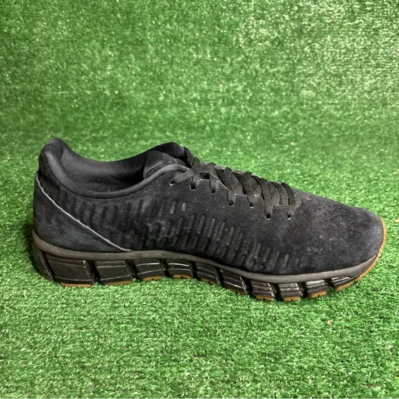 ASICS Gel Quantum 360 Athletic Running Shoes Black Suede Mens Size 12