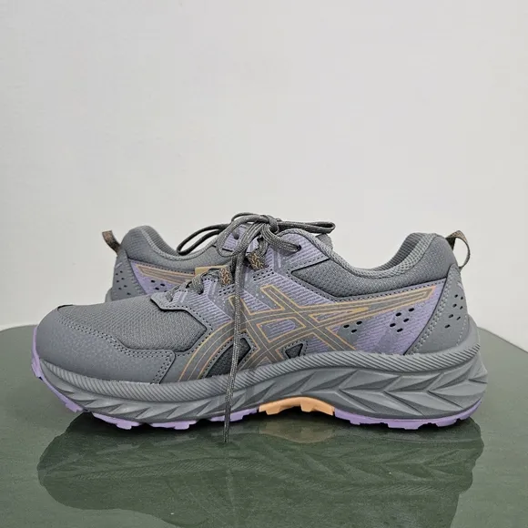 Asics Gel-Venture 9 Running Shoes in Sheet Rock Summer Dune Grey &amp; Purple Size 9