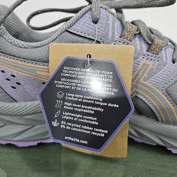 Asics Gel-Venture 9 Running Shoes in Sheet Rock Summer Dune Grey &amp; Purple Size 9