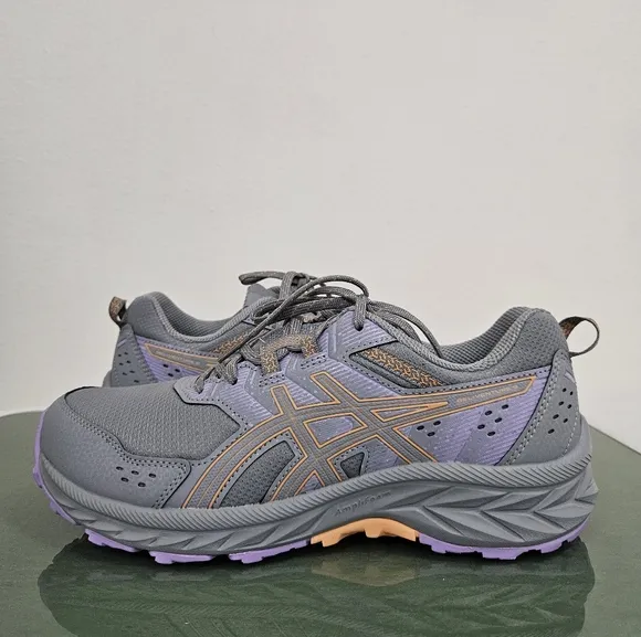 Asics Gel-Venture 9 Running Shoes in Sheet Rock Summer Dune Grey &amp; Purple Size 9