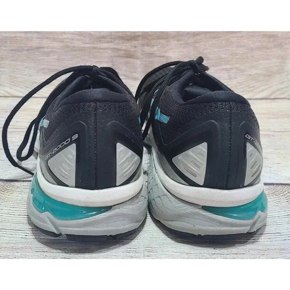 Asics GT-2000 9 Athletic Running Shoes Women's Size 9 Black Teal Flyte Foam