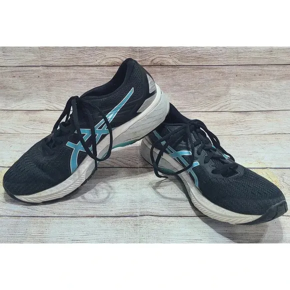 Asics GT-2000 9 Athletic Running Shoes Women's Size 9 Black Teal Flyte Foam