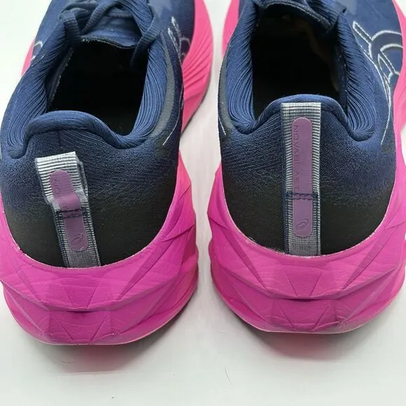Asics Novablast 4 Women's 12 Blue Pink Running Sneaker 1012B510 Gym FF Blast 