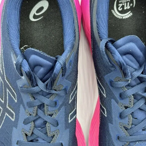 Asics Novablast 4 Women's 12 Blue Pink Running Sneaker 1012B510 Gym FF Blast 