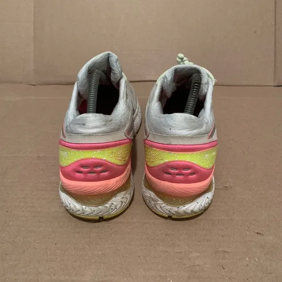 Asics Womens Gel Nimbus 22 Gray Pink Running Shoes Lace Up Size 10
