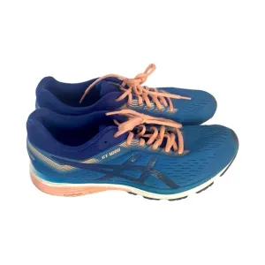ASICS Women’s Running Shoes Navy Blue &amp; Coral Orange Size 11
