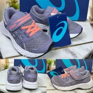 ASICS Youth Girl's CONTEND 5 PS ASH ROCK/SILVER Athletic Shoes Size 10 EU 27