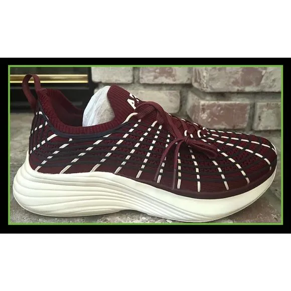 Athletic Propulsion Labs APL Techloom Zipline Burgundy White Shoes Men's 10.5 US