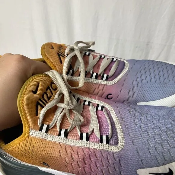 Authentic Rare NIKE Air Max 270 LOW‎ TOP Athletic SNEAKERS in Gradient MEN'S 8.5