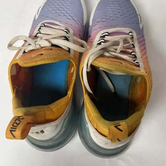 Authentic Rare NIKE Air Max 270 LOW‎ TOP Athletic SNEAKERS in Gradient MEN'S 8.5