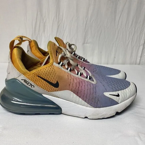 Authentic Rare NIKE Air Max 270 LOW‎ TOP Athletic SNEAKERS in Gradient MEN'S 8.5