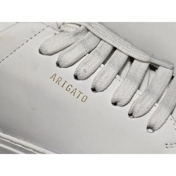 Axel Arigato CLEAN 90 White Lace Up Sneakers Women Designer Shoes Sz 6 See Note