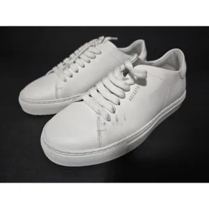 Axel Arigato CLEAN 90 White Lace Up Sneakers Women Designer Shoes Sz 6 See Note